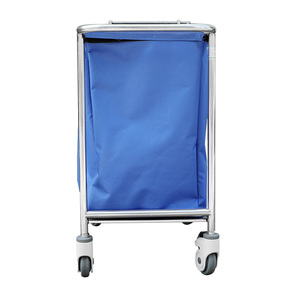 Rvs Praktische Ziekenhuis Gebruikt Beweegbare Vuile Wasmand Verzamelen <span class=keywords><strong>Trolley</strong></span> Met Planken - Product Image 3