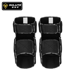 Sulaite - Rodilleras y coderas profesionales de fibra de carbono transpirable para ciclismo, patinaje y rollerblade, unisex - Product Image 2