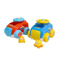 Jouet de voiture catapulte en plastique pour les tout-petits véhicule de lancement interactif avec mini voiture jouet éducatif précoce pour les enfants de 18 + mois