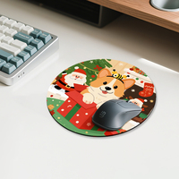 Tapis de souris personnalisé en forme d'animal de dessin animé, tapis de bureau à motif d'anime, tapis de souris en caoutchouc et tissu pour le jeu et le bureau, OEM ODM