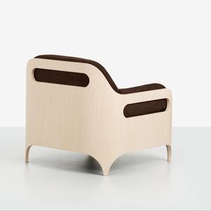 <span class=keywords><strong>Fauteuil</strong></span> simple de détente en velours moderne de haute qualité avec rembourrage en bois massif chaise longue de salon - Product Image 4
