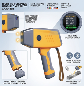 Spectromètre XRF portable K-1688, analyseur de métaux par fluorescence X, machine de test rapide, garantie 2 ans, 50g - Product Image 5