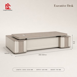 Bureau <span class=keywords><strong>de</strong></span> direction moderne en chêne, grand et simple, pour ordinateur, idéal pour le bureau à domicile ou l'étude - Product Image 5