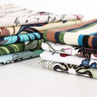 100% coton écologique 8oz 10oz 12oz toile tissée teinture réactive impression toile épaisse tissu pour la décoration de la maison