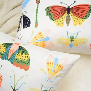 Boho Decorative Throw Pillow Covers Embroidered Floral Pattern Square Pillowcases For Couch Sofa Bedroom Decor Cushion Cover