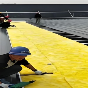 Kính len CuộN cách nhiệt 12kg/m3 mật độ hấp thụ âm thanh cách ly - Product Image 6