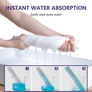 Serviettes de bain compressées jetables en viscose non tissée épaissie, super absorbantes, portables, pour les voyages et l'hôtellerie - Product Image 6
