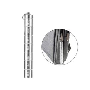 Boîte à pilules en métal en gros, organiseur hebdomadaire portable en aluminium avec porte-clés - Product Image 6