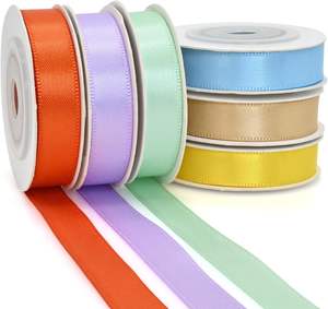 Cinta de 196 colores sólidos con borde ondulado y festoneado para lazos de pelo - Product Image 2