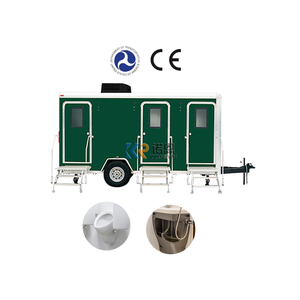 Caravane de camping de style occidental, toilettes portables de luxe, remorque de toilettes mobiles - Product Image 4