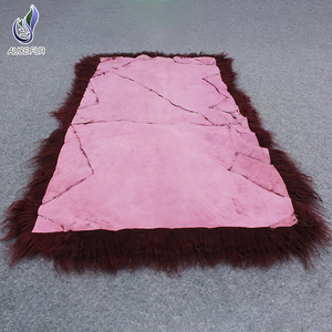 Tapis en fourrure de <span class=keywords><strong>karakul</strong></span> de qualité supérieure, fourrure de mouton de Mongolie à poils longs - Product Image 3