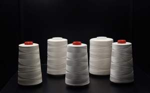 TUTON-Cono pequeño mercerizado, hilo de costura blanco sin procesar, 100% algodón Natural respetuoso con el medio ambiente - Product Image 2