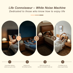 HiFiD White Noise Machine Sleep Sound OEM <span class=keywords><strong>Réveil</strong></span> lumineux <span class=keywords><strong>Radio</strong></span> FM avec haut-parleur BT pour bébé adulte bureau - Product Image 2