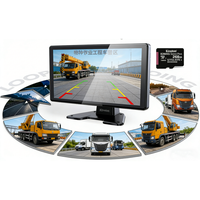 Moniteur de sécurité Vru de 10,36 pouces avec détection de piétons, étanche IP68, vision nocturne, caméra DVR pour bus urbain et autocar de passagers