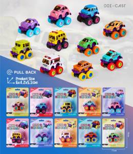 EPT Mini Coches de Juguete de Metal Fundido a Presión con Ruedas Grandes, 10 Diseños Surtidos, Vehículos de Juguete Resistentes para Niños de 3+ Años - Product Image 3