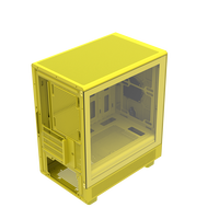 ALSEYE Computer Case RAMS 2.0(Yellow) M-ATX Yellow Color PC Case Gaming Case