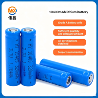 بطارية ليثيوم أسطوانية قابلة لإعادة الشحن Weixin 10400 37 فولت معتمدة وفقًا لمعايير KC الكورية الجنوبية للإلكترونيات الاستهلاكية