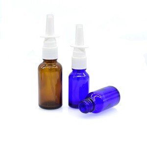 Botella de Vidrio Transparente Ámbar Vacía para Pulverizador <span class=keywords><strong>Nasal</strong></span>, 5ml 10ml 15ml 20ml 30ml 50ml 100ml, Botella Portátil de Vidrio para Medicamentos Líquidos - Product Image 1