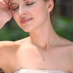 Collana con Ciondolo a Fiore alla Moda per Donne, Stile Coreano, Catena per Clavicola, Gioielli per Uso Quotidiano - Product Image 5