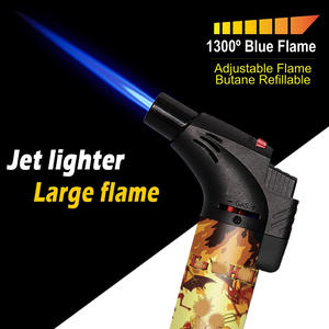 TECHNO, OEM, ODM 2023, novedad, logotipo personalizado, llama, creativo, portátil, a prueba de viento, Encendedor Jet Slant Torch, encendedor para cigarrillos - Product Image 4