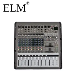 Professionele Audio Mixer PMR-860 8 Kanalen Digitale Echo Mixer Eindversterker Stereo Power Mixer