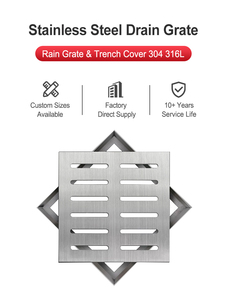 <span class=keywords><strong>Caniveau</strong></span> de drainage en résine sur mesure avec grille en acier inoxydable – Plusieurs tailles disponibles – <span class=keywords><strong>Prix</strong></span> compétitif - Product Image 2