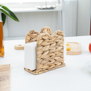 Caja de pañuelos tejida Bobai, soporte para servilletas extraíble de paja para decoración de sala de estar, dormitorio, cocina y baño - Product Image 3