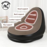 Chaise Longue Gonflable Avec Pompe à Air Domestique, Canapé de Détente pour Salon Chambre Intérieur, Voyage Camping Pique-Nique Extérieur