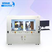 Machine de distribution de colle à double module et double tête avec portique double et caméras CCD