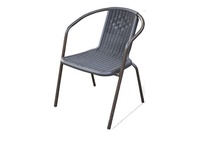 Ensemble de meubles de jardin pour balcon extérieur avec parasol de loisirs, table et chaises pliantes, ensemble trois pièces, design minimaliste moderne