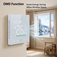 Thermostat intelligent Tuya ZigBee OEM d'usine 16A avec écran tactile LED et WiFi 3A pour le contrôle de la température des systèmes de chauffage au sol électriques et à eau