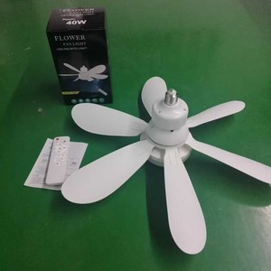 Led <b>Ceiling</b> Fan <b>Light</b> 6 Blades Plastic <b>Remote</b> <b>Control</b> Flush Mount E27 Led <b>Light</b> Source 3 Speed <b>Ceiling</b> Mount - Product Image 4