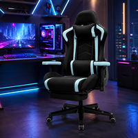 Chaise de jeu personnalisée avec repose-pieds, chaise d'ordinateur en cuir réglable, chaise de jeu moderne à gravité zéro, chaise ergonomique de jeu