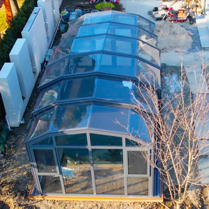 Solárium de Lujo Resistente a la Intemperie, <span class=keywords><strong>Plegable</strong></span> y Retráctil, de Aluminio y Cristal para el Hogar - Product Image 3