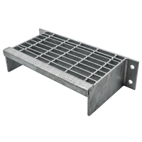Grille dentée antidérapante en fil d'acier inoxydable perforé, directement de l'usine, pour marches d'escalier