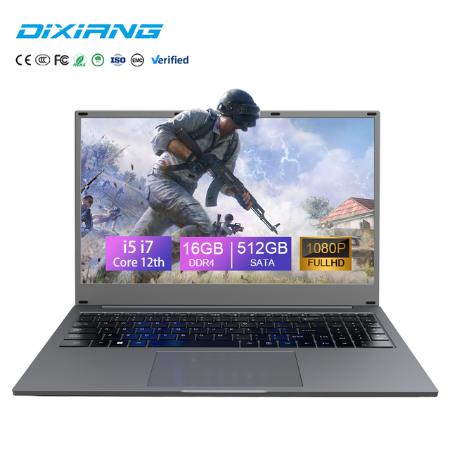 Hot Sale Brand New Core I7 1255u High Quality Laptop  with Finger Print Wins10/11 Business Laptop Made in China