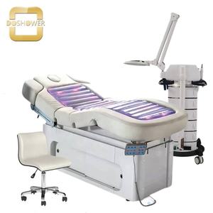 Luxe électrique corps sculptant lit <span class=keywords><strong>de</strong></span> beauté réglable visage trou oreiller PU <span class=keywords><strong>esthétique</strong></span> peau clinique équipement meubles approvisionnement - Product Image 5