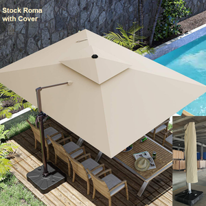 Juhui Nhà máy cung cấp bù đắp vườn parasol nhôm kích thước lớn cantilever Patio ô ngoài trời - Product Image 1