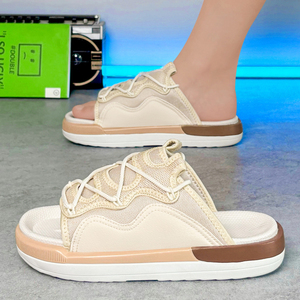<span class=keywords><strong>Sandalias</strong></span> <span class=keywords><strong>de</strong></span> <span class=keywords><strong>Hombre</strong></span> con Diseño Geométrico, Tejidas, Antideslizantes, con Doble <span class=keywords><strong>Hebilla</strong></span> Ajustable, Plataforma, Casuales, para Caminar, en Oferta - Product Image 6