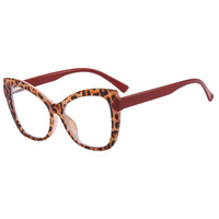 Nouvelles Lunettes Tendance pour Femmes : Monture Grande Oeil de Chat Anti-Lumière Bleue et Verres Transparents – Personnalisation du Logo, de la Marque et de l'Emballage pour Femme