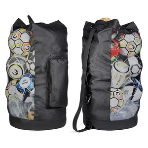 Sac multifonctionnel pour ballon de <span class=keywords><strong>football</strong></span> en <span class=keywords><strong>filet</strong></span> pour les sports d'extérieur Sac de rangement pour le basket-ball Sac de transport en <span class=keywords><strong>filet</strong></span> pour le volley-ball et le <span class=keywords><strong>football</strong></span> - Product Image 1