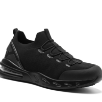 Offre spéciale Baskets de travail industrielles respirantes pour homme Chaussures de sécurité légères à bout en acier pour homme