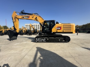 Excavadora Sany SY375H usada Máquina de excavación de servicio pesado Sany de baja hora SY375H Excavadora hidráulica usada sobre orugas - Product Image 2