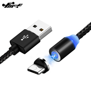 Chargeur de câble USB 2.4A magnétique en nylon tressé câble de charge USB 2019 pour Android PVC Standard Mix vente en gros 3 en 1 pour <span class=keywords><strong>Iphone</strong></span> - Product Image 5