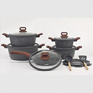 Juego de <span class=keywords><strong>Ollas</strong></span> Multifunción de Aluminio de Alta Calidad, 15 Piezas, Clásico, Americano, Duradero, Ecológico, Antiadherente, <span class=keywords><strong>para</strong></span> Cocina y Horno - Product Image 4