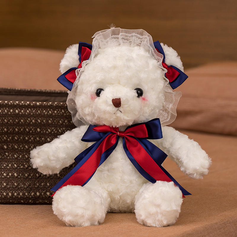 Oso de peluche de Lolita japonés, juguetes de felpa, cinta de oso