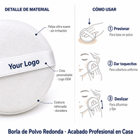 Éponge de maquillage en velours lavable et réutilisable JLY Wholesale Beauty Accessories Cosmetics, douce et portable, en coton cosmétique.