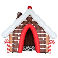 Expédition rapide par avion jusqu'à votre porte, nouvelle conception de maison de Noël 2026, décoration de Noël, cabane gonflable de Père Noël