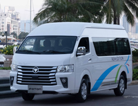 Nouveau modèle 2026 Foton diesel CS2, longue portée, toit surélevé, 19 places, minibus de passagers à vendre
