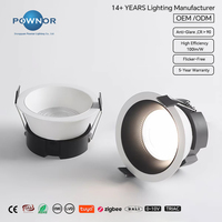 Spot LED Encastrable Transfrontalier 100lm/W Haute Efficacité CRI>90Ra 5CCT Dimmable CE RoHS EMC LVD SAA Petites Commandes Mixtes d'Essai